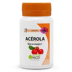 Mgd Nature Acérola Arôme Fruits Rouges – 30 Comprimés