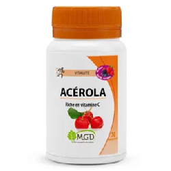 Mgd Nature Acérola Arôme Fruits Rouges – 30 Comprimés