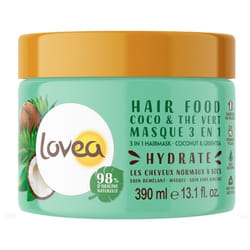 Lovea Hair Food Masque 3en1 Coco & Thé Vert 390 ml