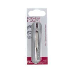 Formes et Flammes Pince à épiler acier forgé nickelé