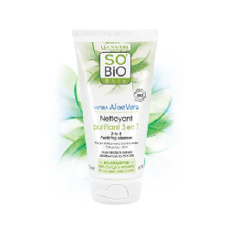 SO BIO HYDRA ALOE VERA GEL NETTOYANT PURIFIANT 3 EN 1