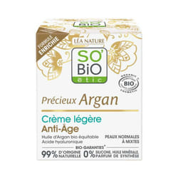SO'BiO Crème légère Anti-Âge Jour Précieux Argan 50ml