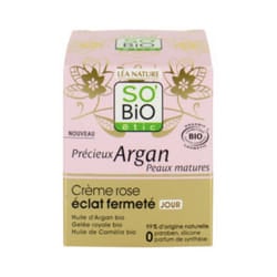 SO BiO Précieux Argan Crème Rose Éclat Fermeté Jour 50ML