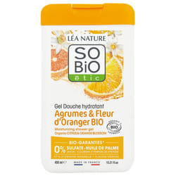 Léa Nature SO BIO étic Gel Douche Hydratant Agrumes & Fleur d'Oranger Bio 450 ml