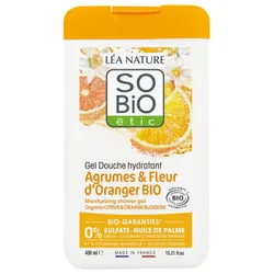 Léa Nature SO BIO étic Gel Douche Hydratant Agrumes & Fleur d'Oranger Bio 450 ml