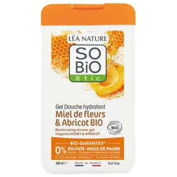 Léa Nature SO BIO étic Gel Douche Hydratant Miel de Fleurs et Abricot Bio 450 ml