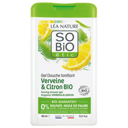 Léa Nature SO BIO étic Gel Douche Tonifiant Verveine & Citron Bio 450 ml