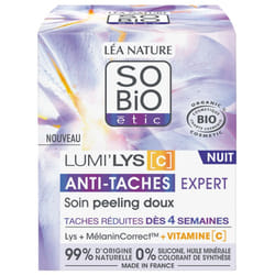 Léa Nature SO BIO étic Lumi'Lys [C] Soin Peeling Doux Anti-Taches Expert Nuit Bio 50 ml