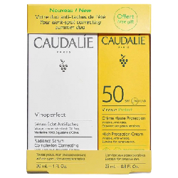 Caudalie Vinoperfect Sérum Éclat Anti-Taches 30 ml + Crème Haute Protection SPF50 25 ml Offerte