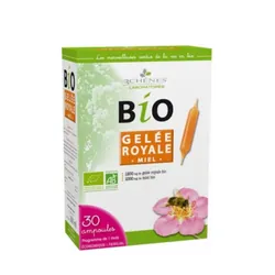 Les 3 Chênes Bio Gelée Royale Miel 30 Ampoules