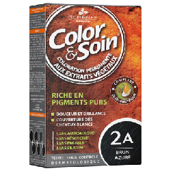 3 Chênes Color & Soin Coloration Permanente 2A - Brun Azuré 60ml