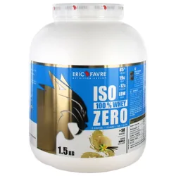 Eric Favre Iso 100% Whey Zero 1,5 kg - Saveur : Vanille