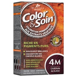 3 Chênes Color & Soin Coloration Permanente 4M - Châtain Acajou 60ml