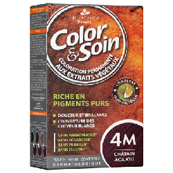 3 Chênes Color & Soin Coloration Permanente 4M - Châtain Acajou 60ml