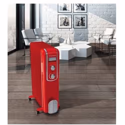 Thomson THBDH09VR appareil de chauffage Intérieure Rouge 2000 W Chauffage électrique à bain d’huile - Vue supplémentaire 2
