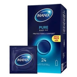 Manix Pure Easy Fit 24 Préservatifs