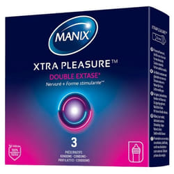 Manix Xtra Pleasure Double Extase 3 Préservatifs
