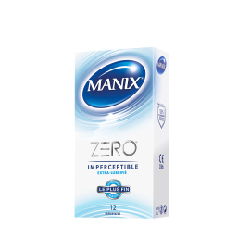 Manix Zéro Imperceptible Extra-Lubrifié 12 Préservatifs