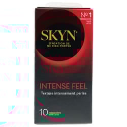 Préservatifs Sans Latex x10 Intense Feel Texture Intensément Perlée Manix