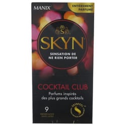 Préservatifs x9 Cocktail Club Parfums Inspirés des Plus Grands Cocktails Manix