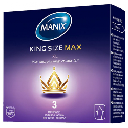 Manix King Size Max 3 Préservatifs