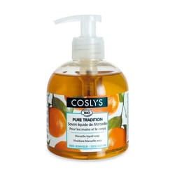 Savon liquide de marseille mandarine bio 300ml Mains et corps Coslys
