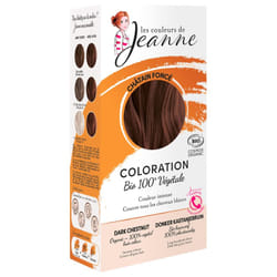 Les couleurs de Jeanne Coloration 100% Végétale Bio - Couleur : Châtain Foncé