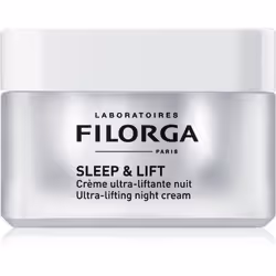 La crème nocturne à effet liftant Filorga Sleep & Lift contient un complexe unique Plasma Lifting Factors qui rajeunit nettement et régénère la peau pendant le sommeil.