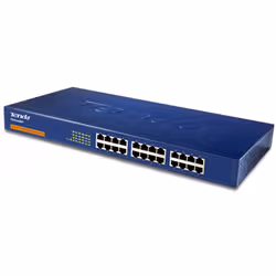 Tenda TEH2400M commutateur réseau Non-géré Fast Ethernet (10/100) Bleu - Vue supplémentaire 3