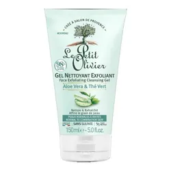 Le petit olivier – gel nettoyant exfoliant quotidien aloe vera et the vert 400 ml
