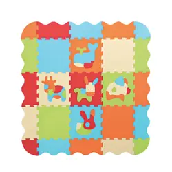 LUDI Tapis en Mousse - Touch - Animaux