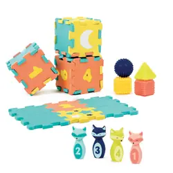 LUDI COFFRET D'ACTIVITE Tapis,quille et Formes