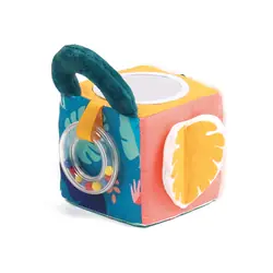 LUDI CUBE TISSUS FEUILLE