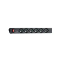 Eaton PS6F protection surtension Noir, Blanc 6 sortie(s) CA 220 - 250 V 1 m