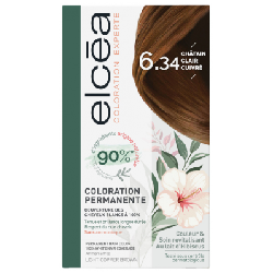 Elcéa Coloration Experte Permanente - Coloration : 6.34 Châtain Clair Cuivré