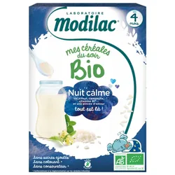Modilac Mes Céréales du Soir Bio Dès 4 Mois Nuit Calme 250 g