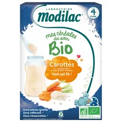 Modilac Mes Céréales du Soir Bio Dès 4 Mois Carottes 250 g