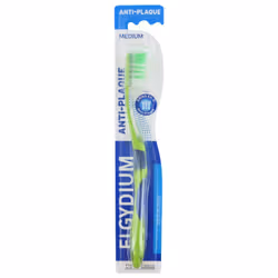 Elgydium Anti-Plaque Brosse à Dents Medium - Couleur : Vert