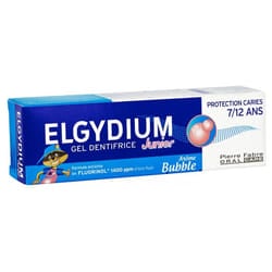 Dentifrice Au Fluorinol 7-12 Ans Gout Bubble Junior 50ml Elgydium