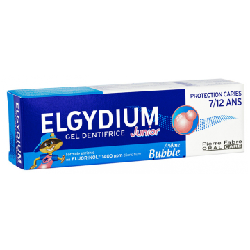 Dentifrice Au Fluorinol 7-12 Ans Gout Bubble Junior 50ml Elgydium