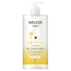 Weleda Baby Gel Lavant Doux au Calendula 2en1 Sans Parfum 750 ml