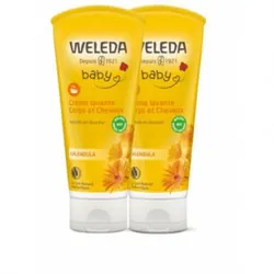 Weleda bébé crème lavante cheveux et corps 200 ml duo