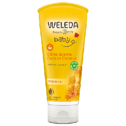 Creme Lavante Corps Et Cheveux Bebe 200ml Weleda