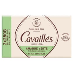 Rogé Cavaillès Savon Extra Doux Amande Verte Lot de 2 x 250 g