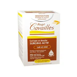 Rogé Cavaillès gel surgras bain et douche lait et miel