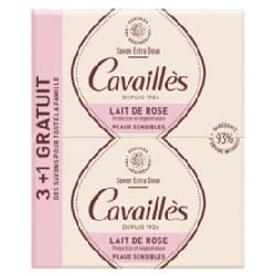 Savon Lait De Rose 4x250g Extra Doux Rogé Cavaillès