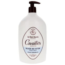 Cavaillès Gel Bain Douche Peaux Sensibles Fleur de Coton 1 L