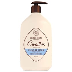 Gel Bain et Douche Fleur de coton 1L Peaux sensibles Rogé Cavaillès