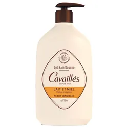 Cavaillès Gel Bain Douche Peaux Sensibles Lait et Miel 1 L