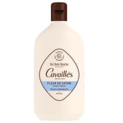 Cavaillès Gel Bain Douche Peaux Sensibles Fleur de Coton 400 ml